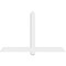 Ekena Millwork Eugene Architectural Grade PVC Gable Bracket, 60"W x 37 1/2"H x 2"D x 4"F, 15/12 Pitch GBP060X38X0204EUG00 - alternate 5